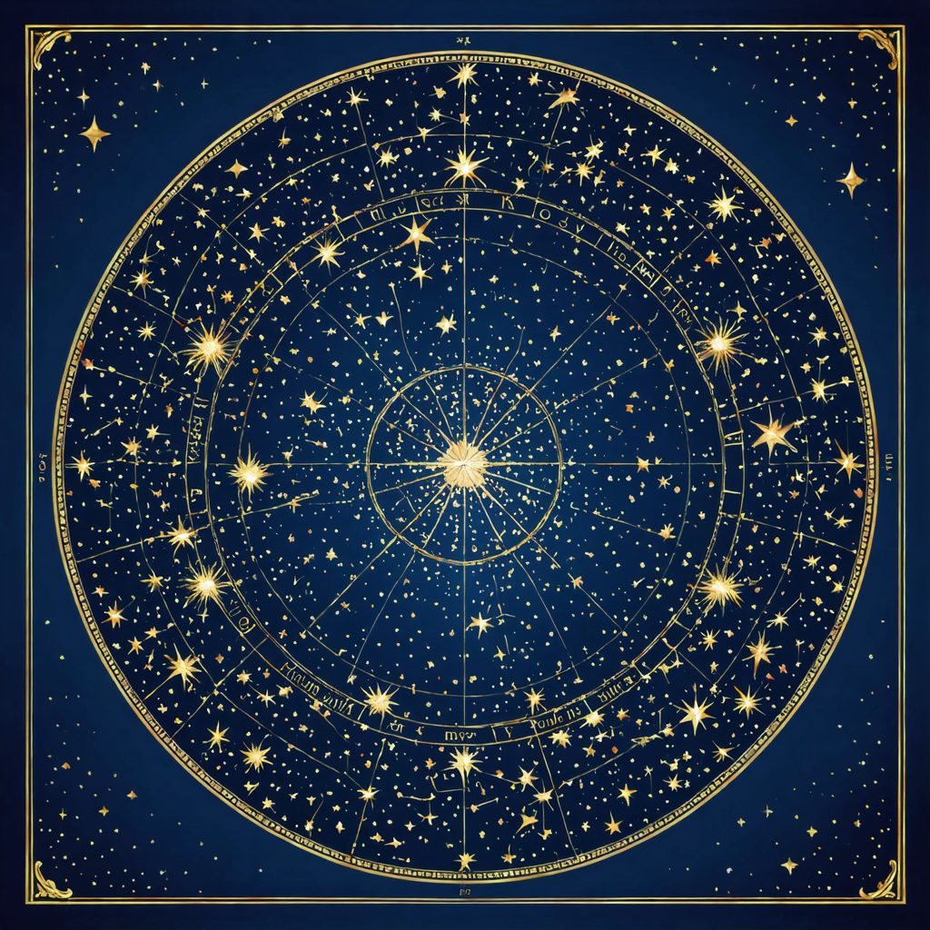 Celestial Star Map — Night Sky Art Print