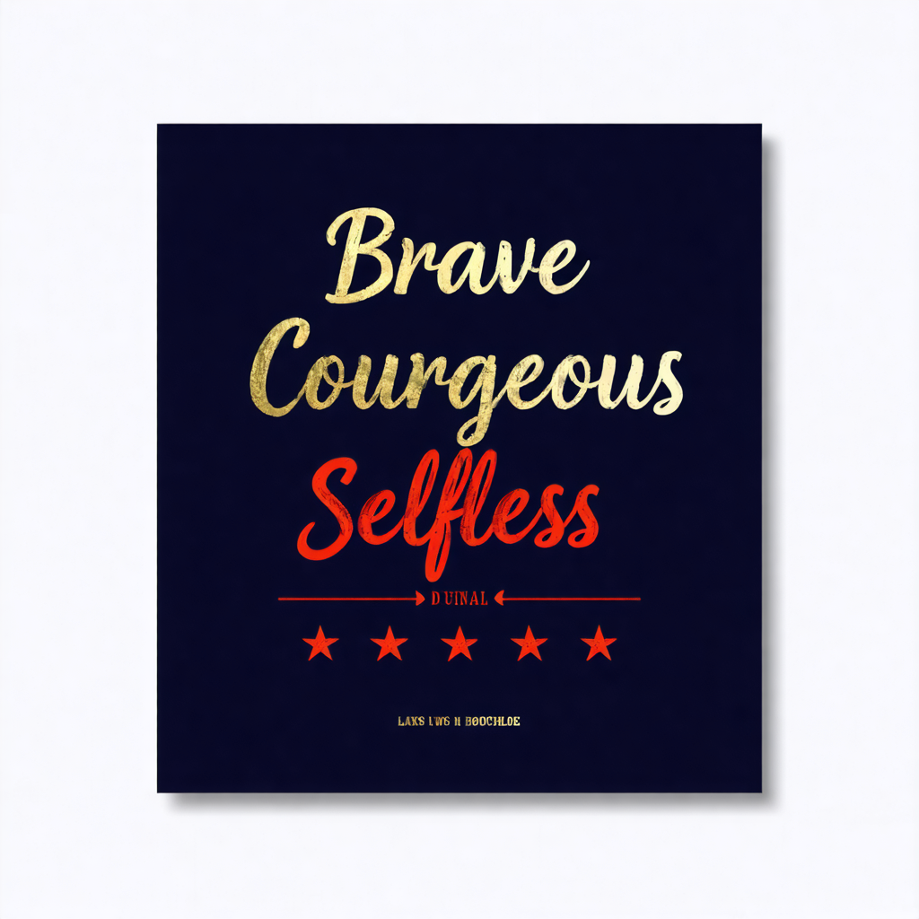 Firefighter — Brave & Courageous Wall Art