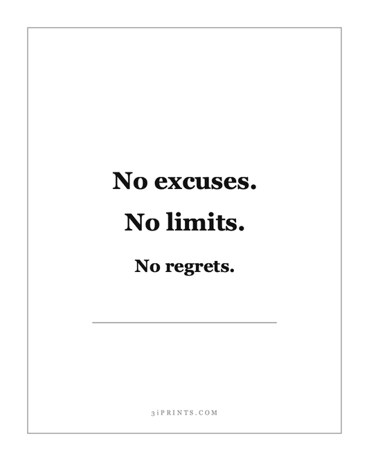 Black & White Bold — Quote Print Pack (5 Designs, Instant Download)