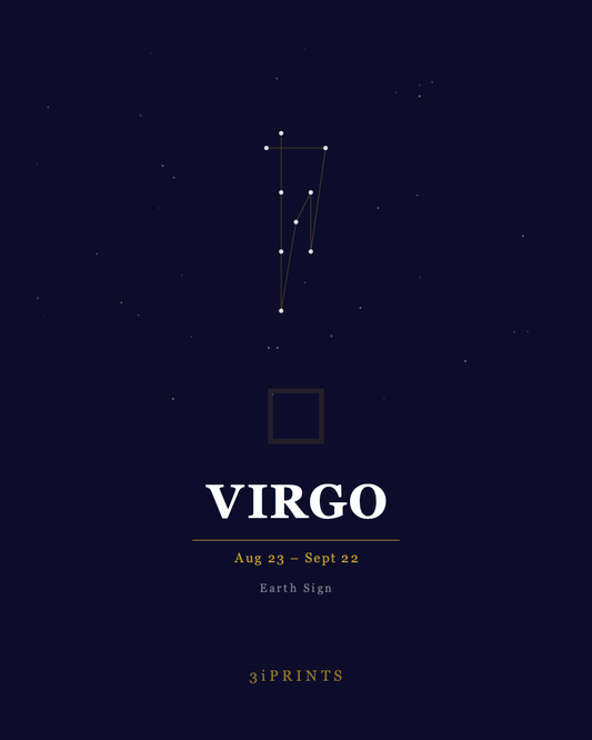 Virgo Zodiac Art Print — Aug 23 – Sept 22 (Instant Download)