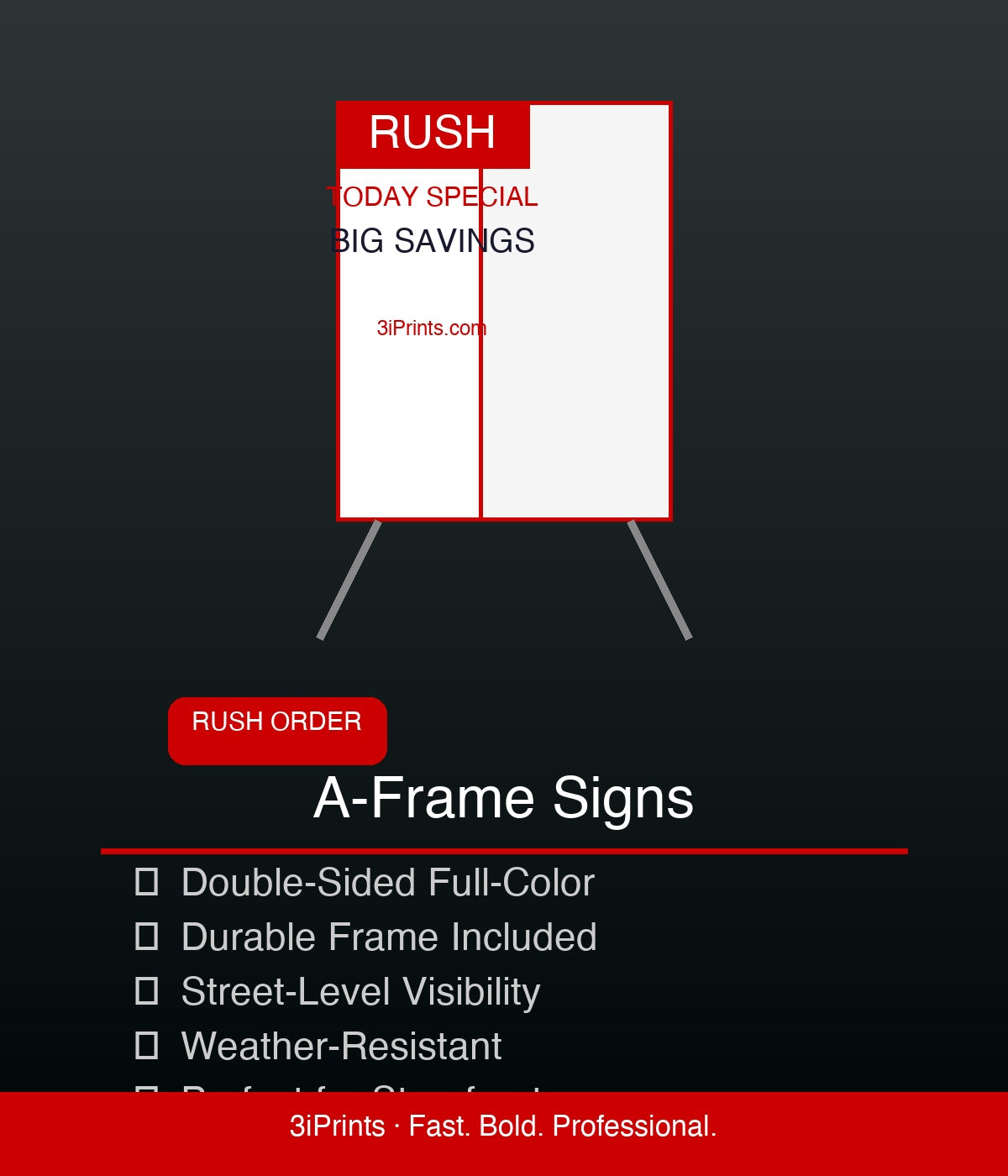 A-Frame Sign (Rush Order)