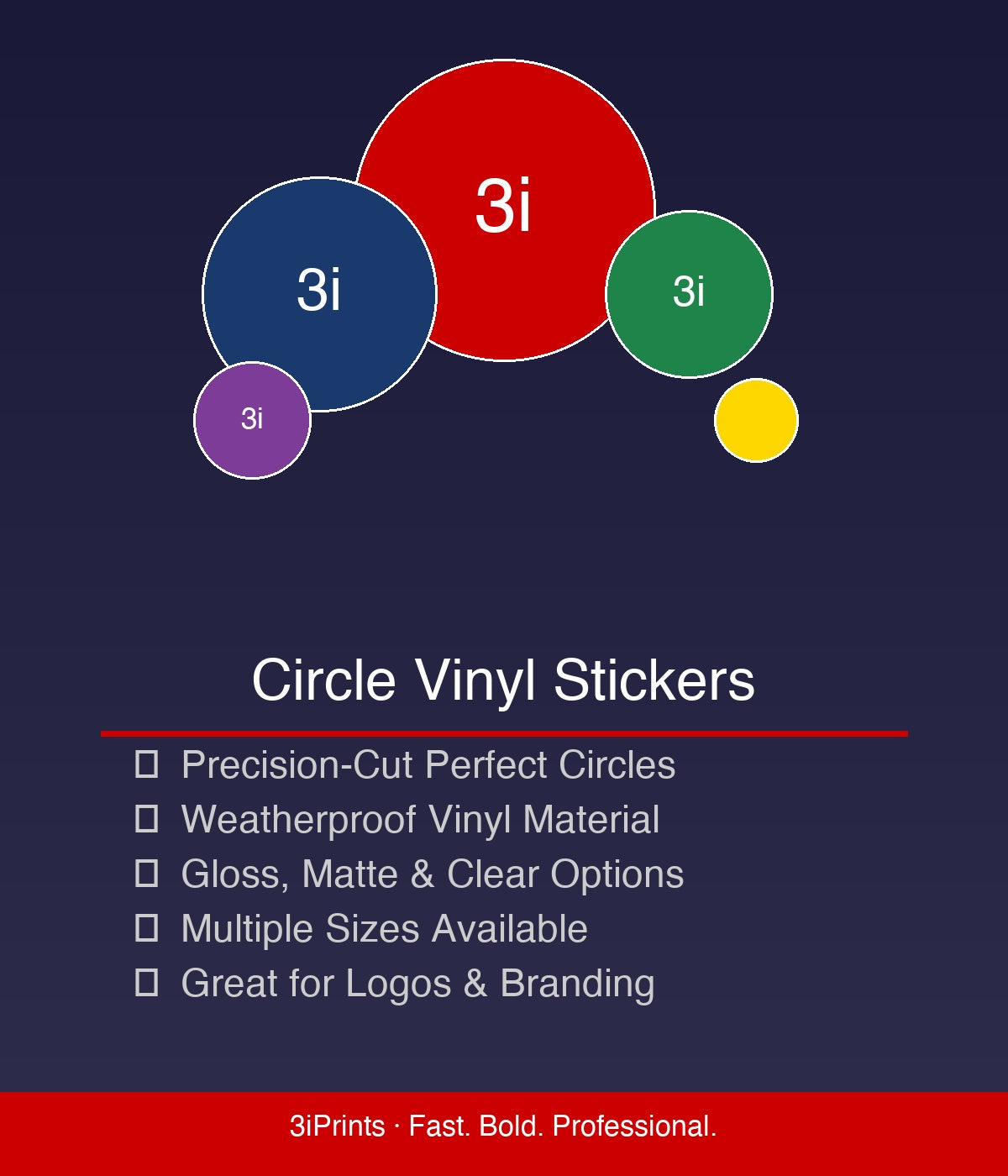 Circle Sticker Vinyl