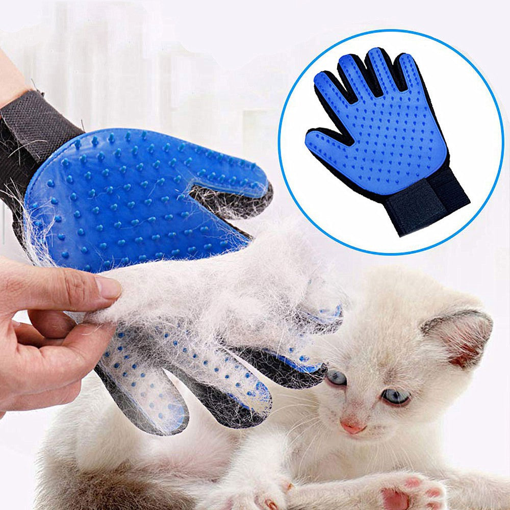 Silicone Pet Grooming Glove Deshedding