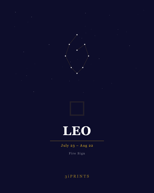 Leo Zodiac Art Print — July 23 – Aug 22 (Instant Download)
