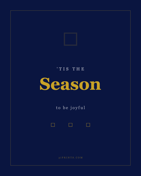 Christmas Minimalist Print — 'Tis The Season' (Instant Download)