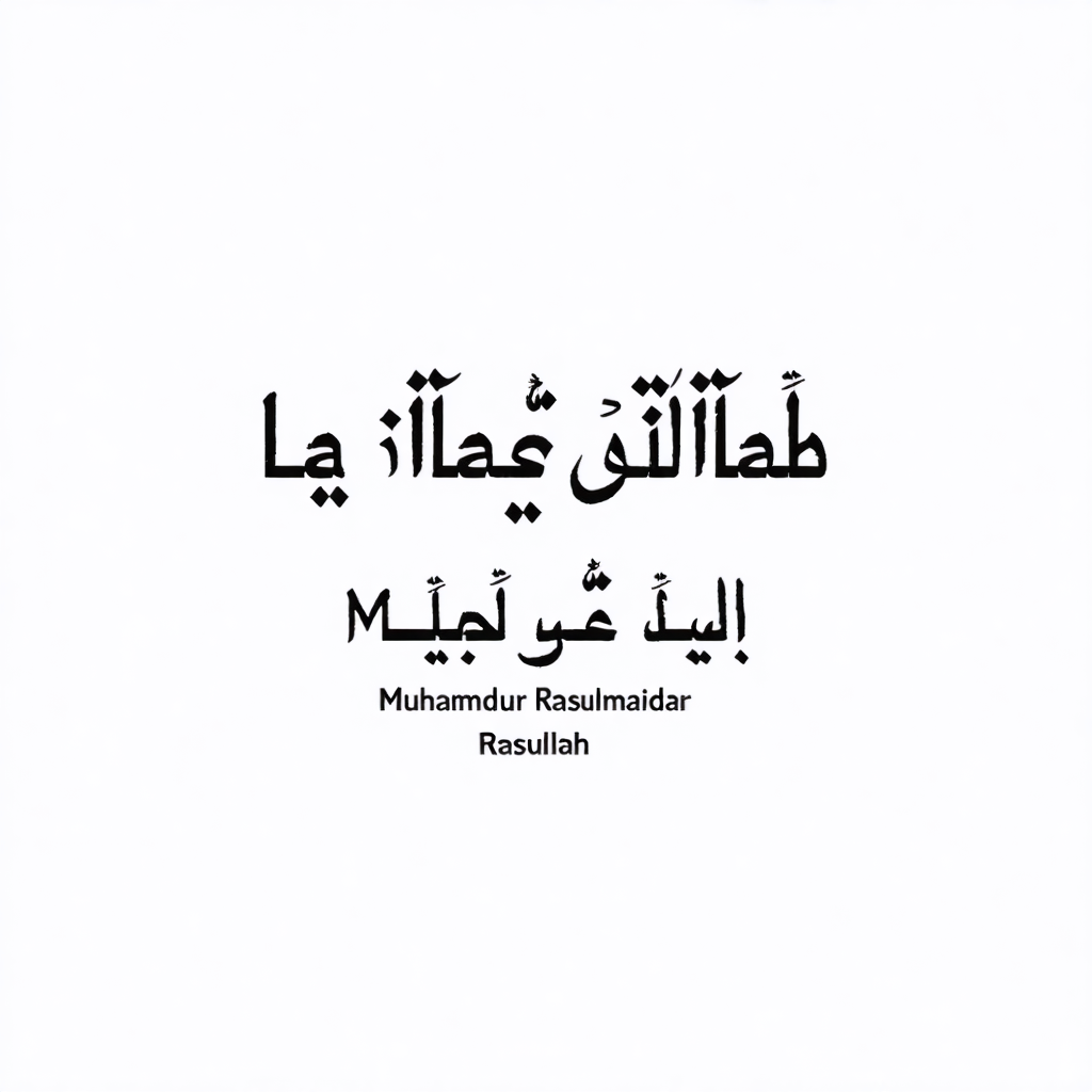La Ilaha Illallah Minimalist Art Print — Shahada Islamic Decor